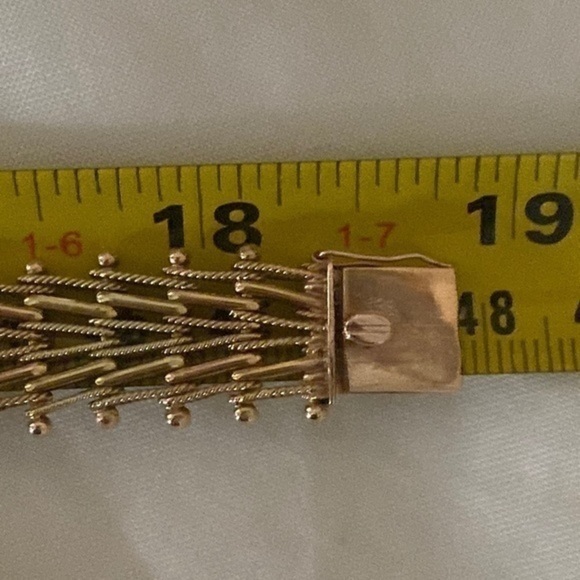 Necklace chain magnificent jewelry 14K Tri-Color Gold🌲 “Pine” solid gold 58.8gr - Picture 14 of 15